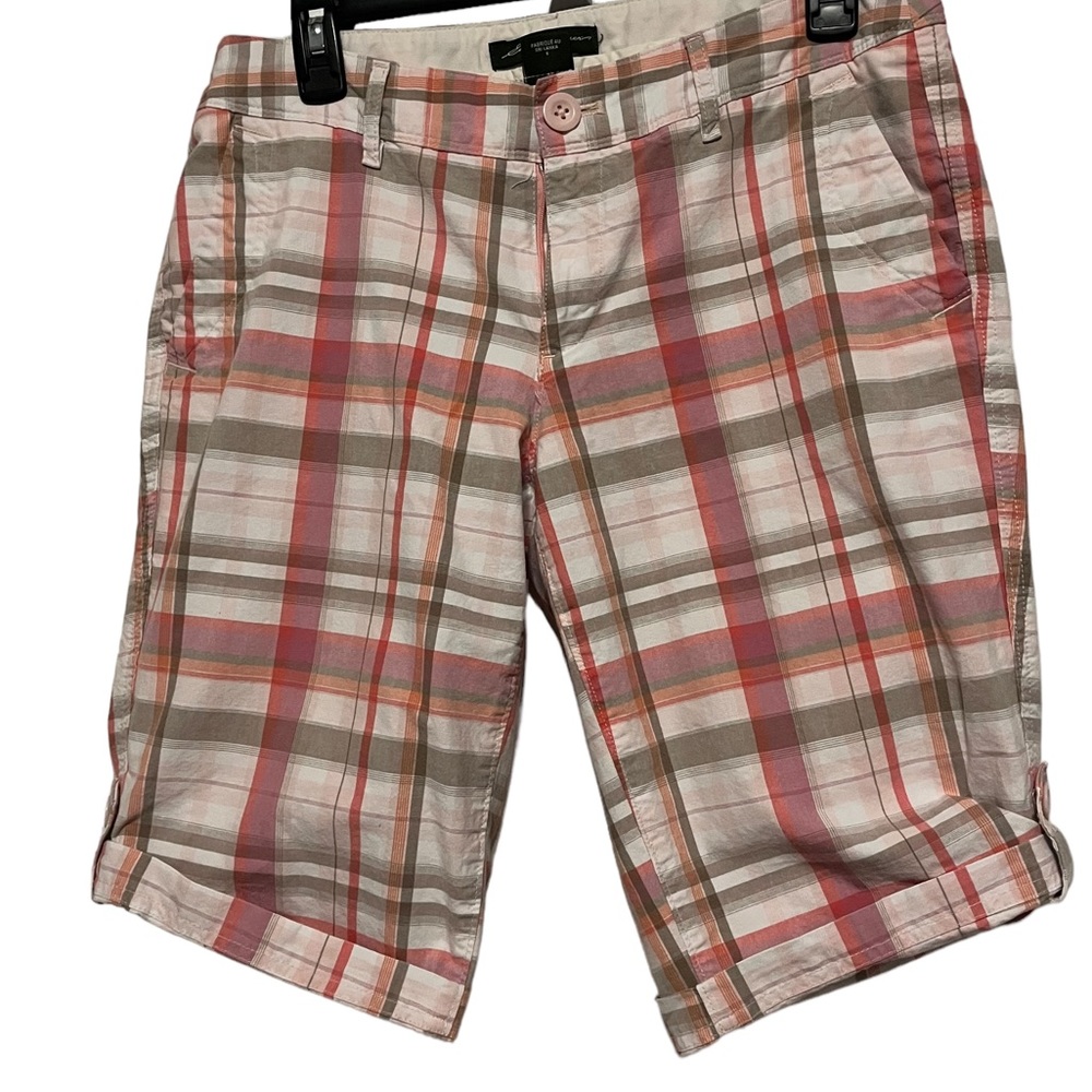 Eddie Bauer | Pink Plaid Shorts